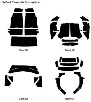 40-41 CABRIOLET ACOUSTI-SHIELD KIT Photo Main