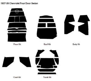 37-39 4-DOOR SEDAN ACOUSTI-SHIELD KIT Photo Main
