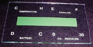INSTRUMENT GLASS W/ ORIGINAL MARKINGS, 30 PSI (EXC. POWERGLIDE) Photo Main