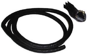 WIRE LOOM (BLACK) ORIGINAL HARD COVER TO PROTECT WIRING, 3/8" ID Photo Main