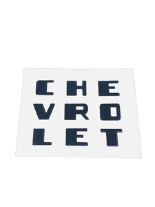 Decal - "Chevrolet" Radio Grille (Black Lettering) Photo Main