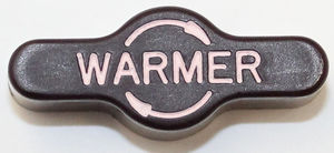 Heater Knob, "Warmer" - Maroon Photo Main