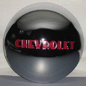 HUB CAP (CHROME W/ RED) 3/4TON & 1TON Photo Main