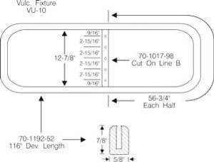 WINDSHIELD RUBBER W/ MOULDING -SPECIAL DELUXE Photo Main
