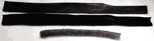 VERTICAL RUBBER & FELT SEALS FRONT OF SLIDING QUARTER GLASS. COUPE & SEDAN Photo Main