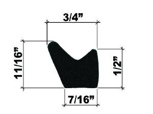 WEATHERSTRIP -TOP & SIDES OF REAR DOORS & ALL OF SEDAN DELIVERY REAR DOOR Photo Main