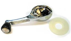 WINDOW CRANK -DARK GREY KNOB W/ CHROME INSERT Photo Main