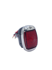 Led Tail Light Assembly. Left Side With Led License Light And Black Housing 12 Volt Photo Main
