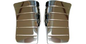 GRAVEL SHIELDS -(ORIGINAL FOR 1942) STAINLESS, REAR FENDER Photo Main