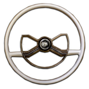 Steering Wheel -Butterfly Accessory, White - 6 Month Warranty From Time Of Purchase Photo Main