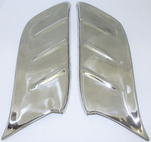 GRAVEL SHIELDS -FRONT FENDER, STAINLESS Photo Main