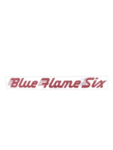 Valve Cover Decal -"Blue Flame" Engine - Red Photo Main