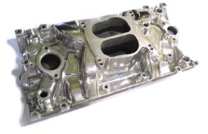 Intake Manifold -Polished Cyclone, Chevy Small Block Vortec Heads (Non Egr) Photo Main