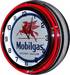  Parts -  Clock Red Neon Mobil Gas