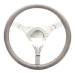  Parts -  Steering Wheel -Banjo. Grey 9-Bolt. 15" Diameter (Flaming River)