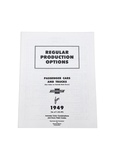 Chevrolet Parts -  Option Booklet - (RPO) Regular Production Options