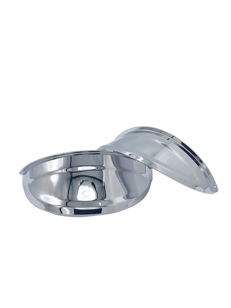 Chrome Plated Steel Headlight Visors 