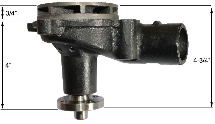 Chevy Parts » Water Pump - For Conversion To 235. Includes Gasket For ...