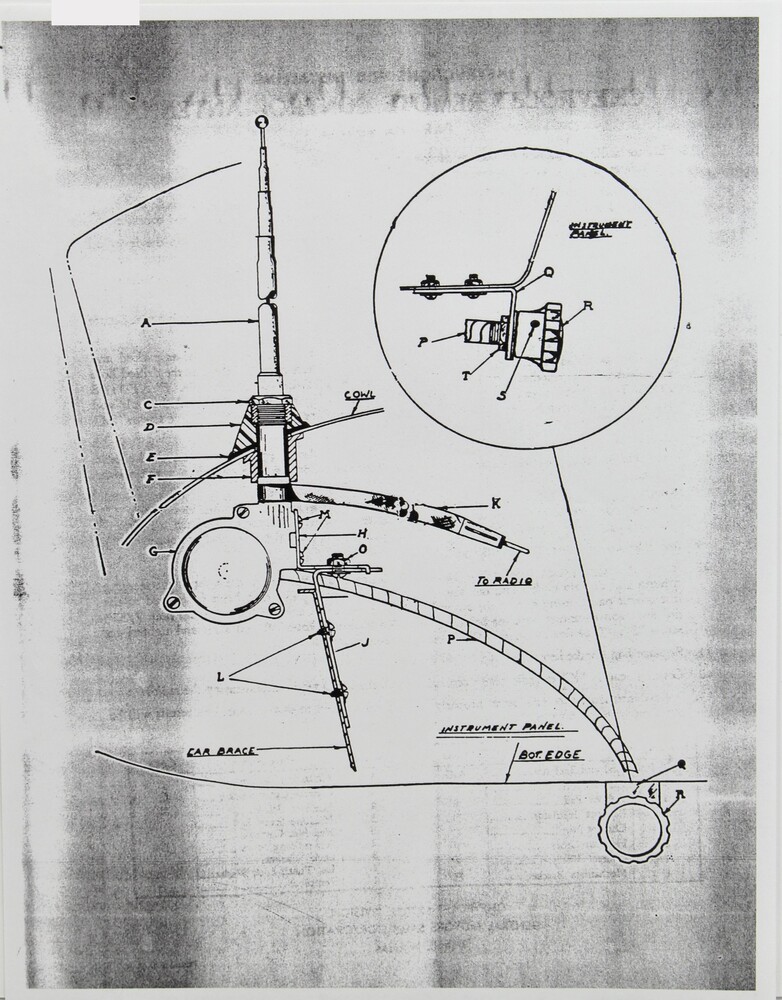 Detail: Chevy Parts » Radio Antenna Installation Sheet, Reel Type