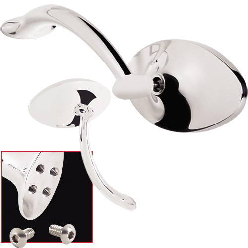 Chevy Parts » Rear View Mirror, Side Mirrors Oval Billet Profile