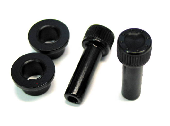 Chevy Parts » Door Lock Knob And Bezel, Black Anodized Aluminum