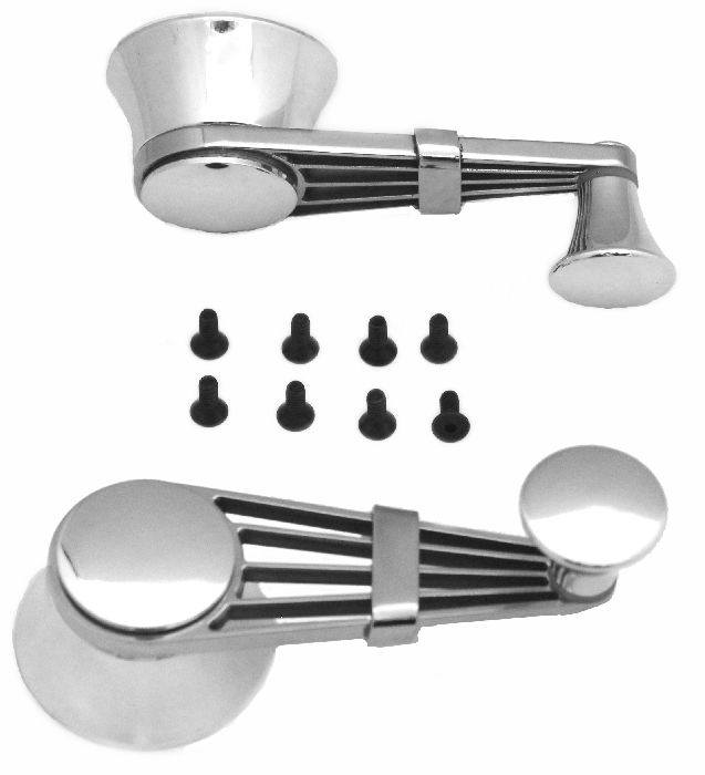 Chevy Parts » Window Vent Cranks Banjo Style Polished Stainless With