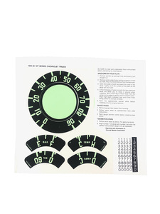 Decal Set - Instrument Set With Speedo and Odometer Photo Main