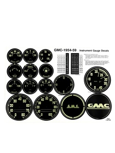 Decal Set - Instrument Set With Speedo and Odometer Photo Main