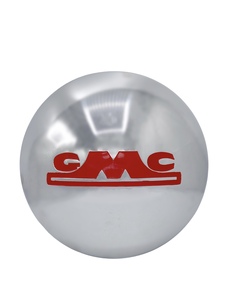 Hub Cap, (GMC ) Stainless  With Red Lettering Fits 3/4 Ton and 1 Ton Photo Main