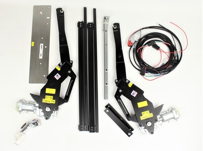 Chevrolet Truck Power Window Conversion. Bolt In, Gear Drive - For Vent Window Removal Photo Main