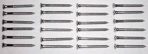25pcs Stainless Steel Door Garnish Moulding Screws For 1937-1940 Chevy