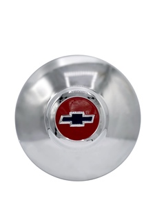 Chevrolet Car Hub Cap - Modified For Artillery / Nostalgia Wheel, Red Center With Blue Bowtie Photo Main