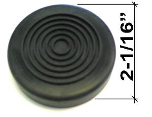Chevrolet Car Starter Pedal Button Pad -(Foot Starter) Rubber, Snap Over Cap Photo Main