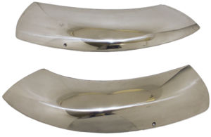 Chevrolet Car Gravel Shields - Rear Fender, Stainless - 2 Door Models Only Photo Main