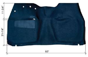Chevrolet Car Front Mat - Black Rubber With Holes For Pedals & Dimmer Switch Photo Main