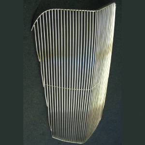 Grille. Billet Aluminum With Narrow Spacing (1/4"). Polished Bars (Face Only) Photo Main