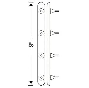 Chevrolet Car Rubber Pads - Grille Shell To Hood Photo Main
