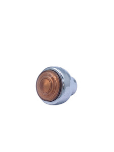 Radio Knob -Chrome With Copper Swirl Photo Main