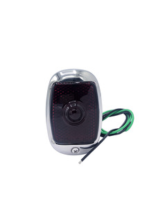 Chevrolet Car Tail Light Assembly With Script Glass Lens, Left Side. Polished Stainless Steel Photo Main