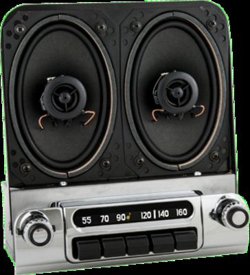 Chevy Parts » Radio AM/FM Stereo, Push Button W/Speakers ...