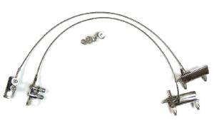 Truck Tailgate Latch Assembly With 24" Cable, Polished Stainless Steel Photo Main