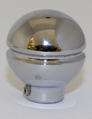 Dash Knob - Chrome Plated. Grooved, 7/8" Diameter (Paul Atkins Signature Series) Photo Main