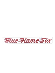 Chevrolet Car Valve Cover Decal -"Blue Flame" Engine - Red Photo Main