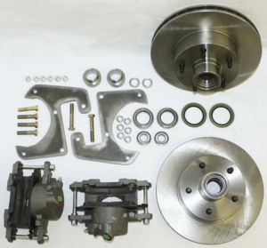 Chevy Brake Disc Conversion Front- 1928-40 Straight Axle Car And Truck. Complete Kit - 5 Lug Photo Main
