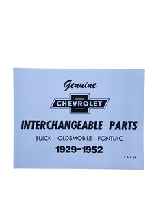Parts Interchange Book - Chevrolet, Pontiac, Olds and Buick Photo Main