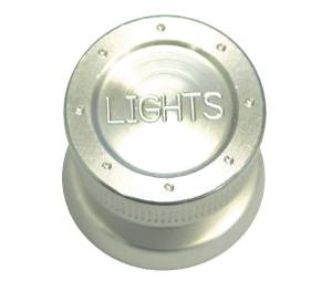 Chevrolet Brushed Aluminum "Lights" Knob - GM Applications Photo Main