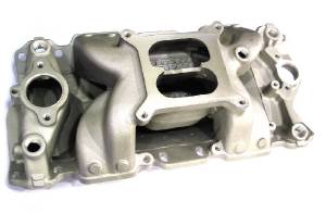 Intake Manifold -Satin Crosswind, Chevy Small Block Vortec Heads (Non Egr) Photo Main