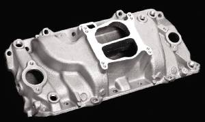 Chevrolet Intake Manifold -Satin Cyclone, Chevy Big Block (Oval Ports) Photo Main