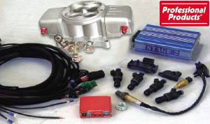 Throttle Body Professional Products 750 Cfm Powerjection 1 System With Billet - Machined Finish Photo Main
