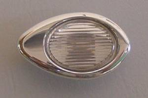 Interior Light, Universal With Polished Finish Billet Bezel. Clear Lens Photo Main